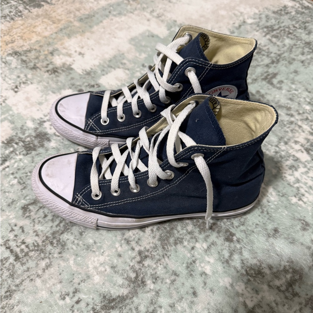 Converse Navy High-Top Sneakers